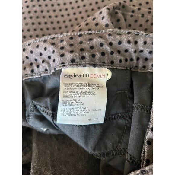 STYLE & Co Curvy Tummy Control High Waist Skinny Leg Jeans, Size 10 - Picture 9 of 11